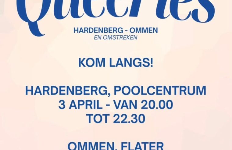 ‘Een veilige eigen plek’: speciale avond voor LHBTIQ+ gemeenschap in Hardenberg