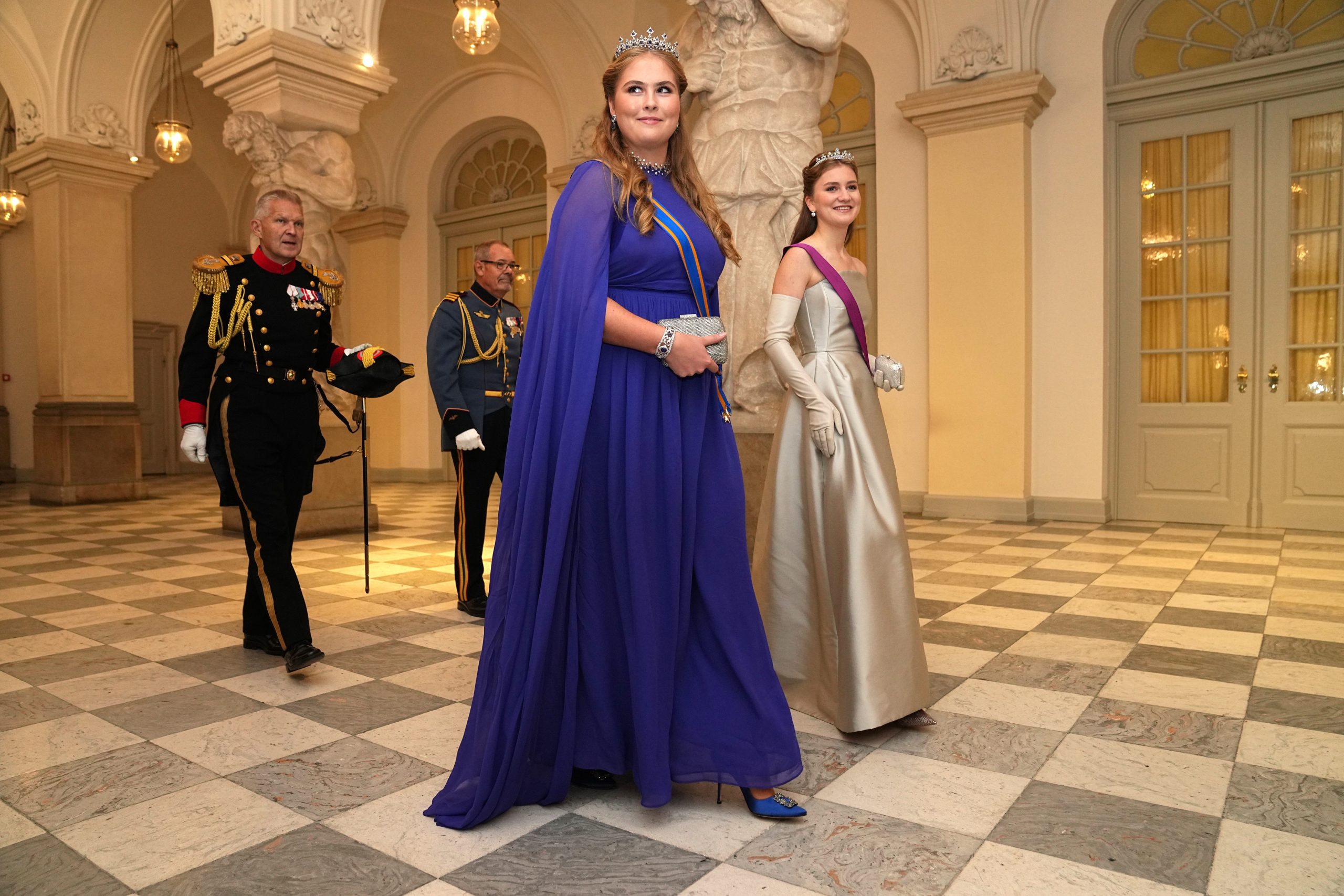 Prinses Amalia bezoekt Deense prins Christian