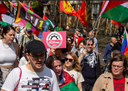 Vakbondsleden Solidair met Palestina organiseert solidariteitsbijeenkomst