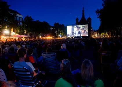 Regen spelbreker Film op de Brink in Deventer