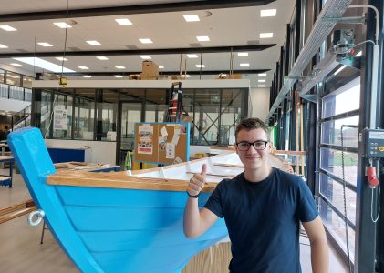 Middelbare school Porteum bouwt een eigen boot