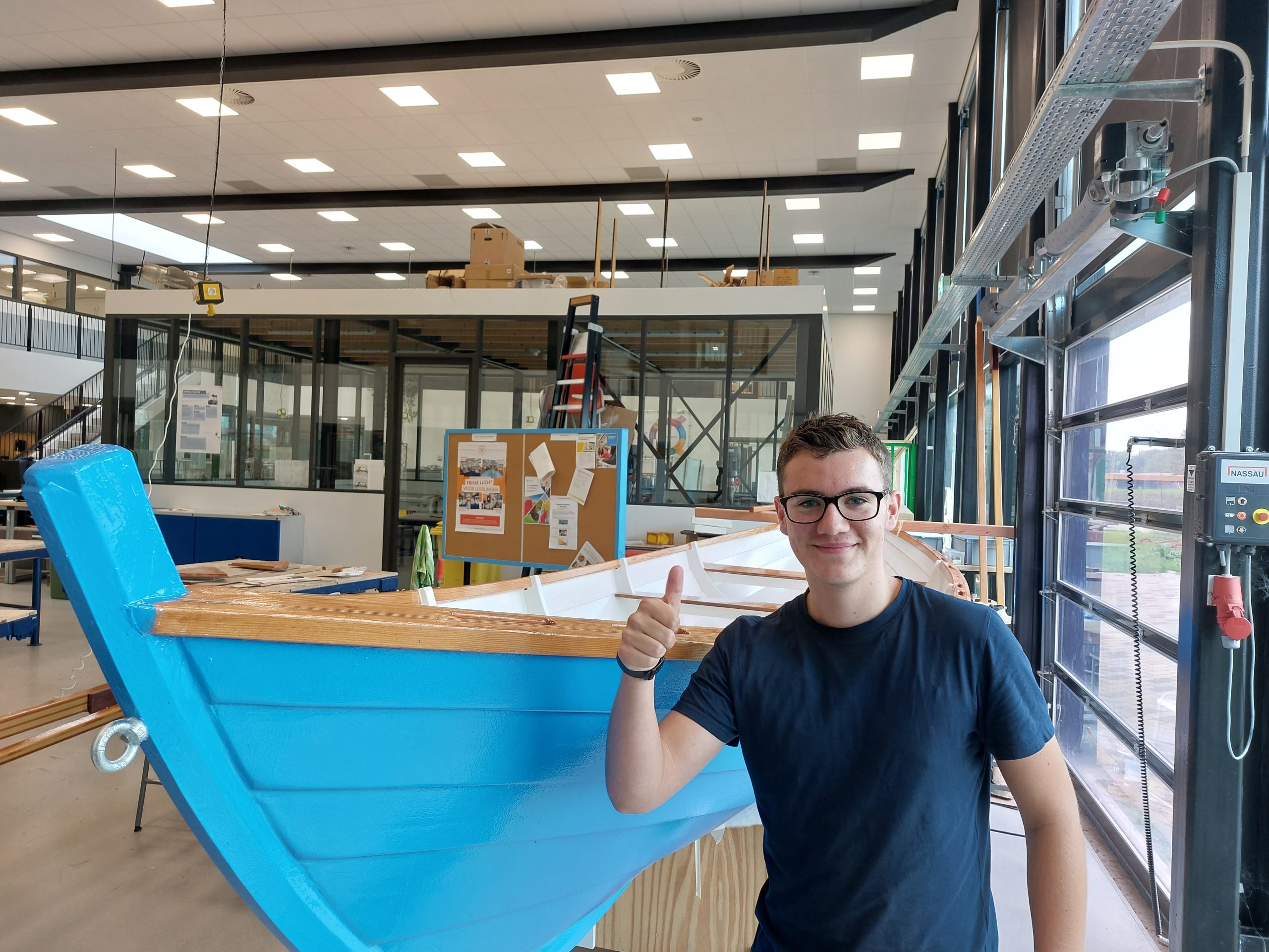 Middelbare school Porteum bouwt een eigen boot