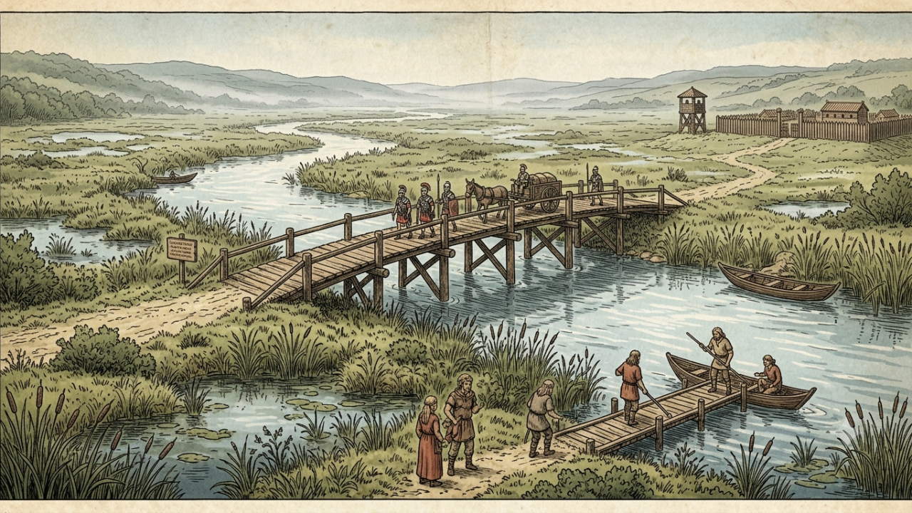Restanten van een Romeinse brug gevonden in Dreumel
