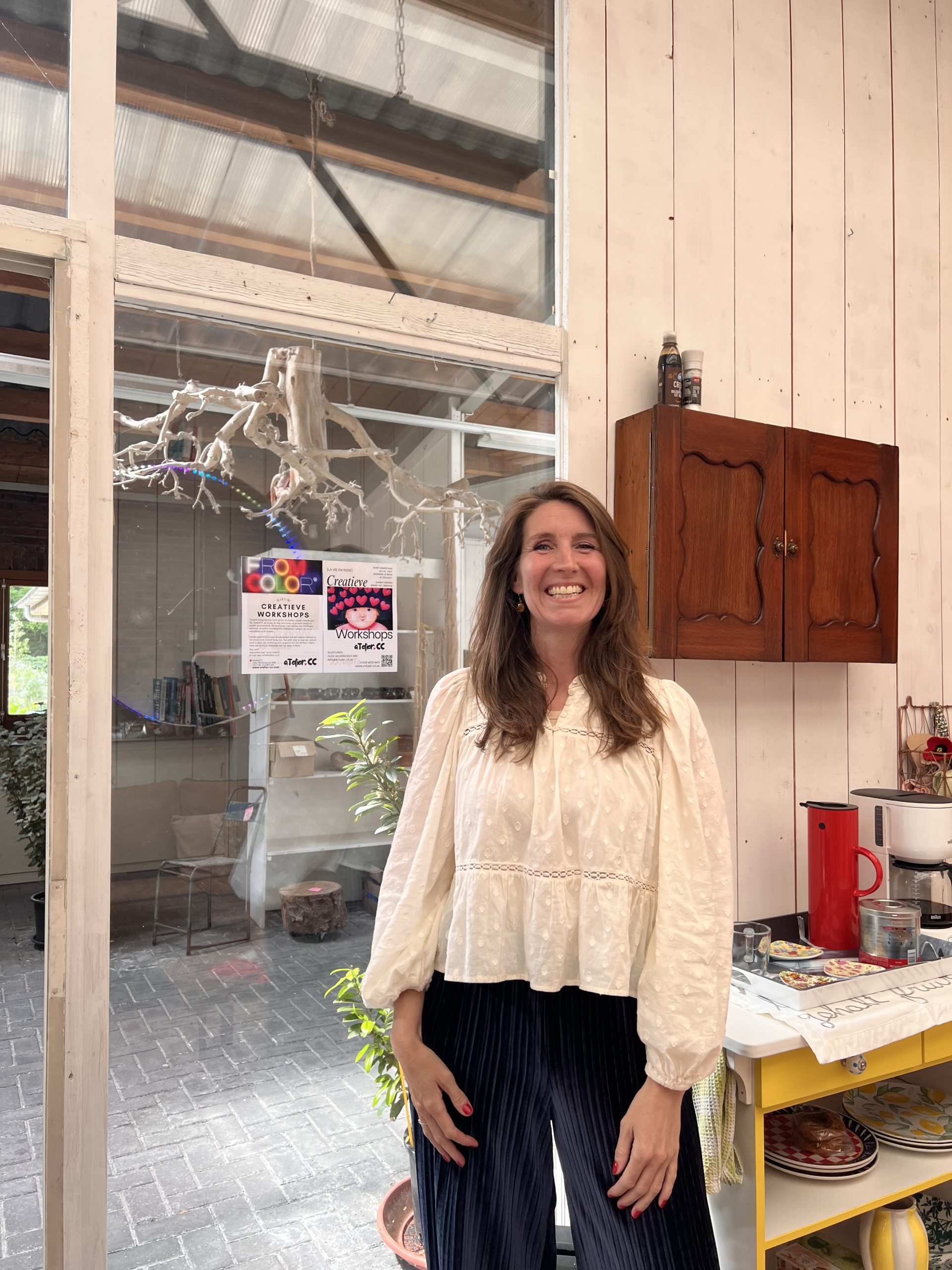 Claudia Canetoli in haar atelier